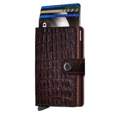 SECRID - Secrid mini wallet leather Nile brown