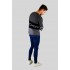 Y TWO Jeans - Zware tricot trui gestreept zwart-grijs-wit