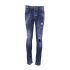 Terance Kole - Jeans damaged skinny denim donkerblauw (L34)