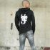 - Sweater hoodie zwart met sixth june logo