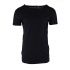 VIP Clothing - Basic t-shirt zwart lang wijde hals