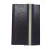Q7-WALLET - RFID slim wallet leer-elastiek classy bruin blauw