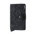 SECRID - Secrid mini wallet leer ornament zwart zwart