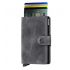 SECRID - Secrid mini wallet leer vintage grijs zwart