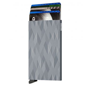 SECRID - Secrid card protector aluminium in kleur titanium zigzag gelaserd