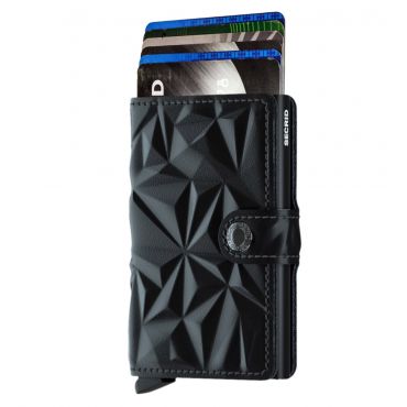 SECRID - Secrid mini wallet leer prism zwart zwart