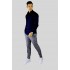 Y TWO Jeans Business Overhemd slim fit donkerblauw