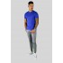KENZARRO T-shirt slim fit basic ronde hals cobalt blauw