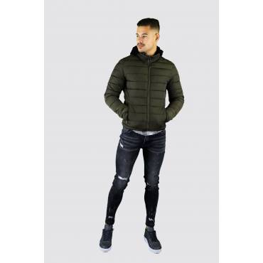 Y TWO Jeans Hooded winter jacket army green