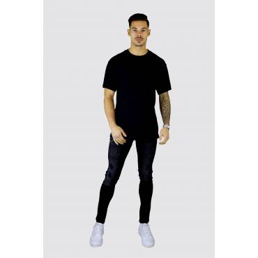 Uniplay Long fit soft t-shirt zwart