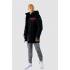 Uniplay Black hooded winter coat with red accent