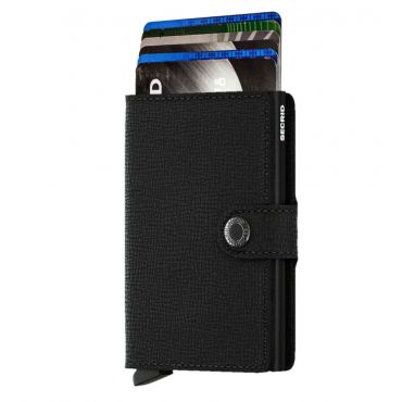 SECRID - Secrid mini wallet leer crisple zwart