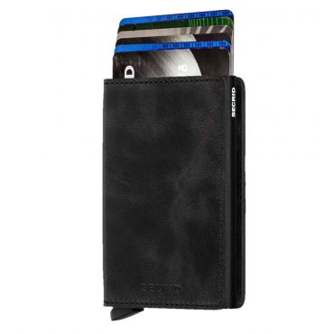 SECRID - Secrid slim wallet leer vintage zwart